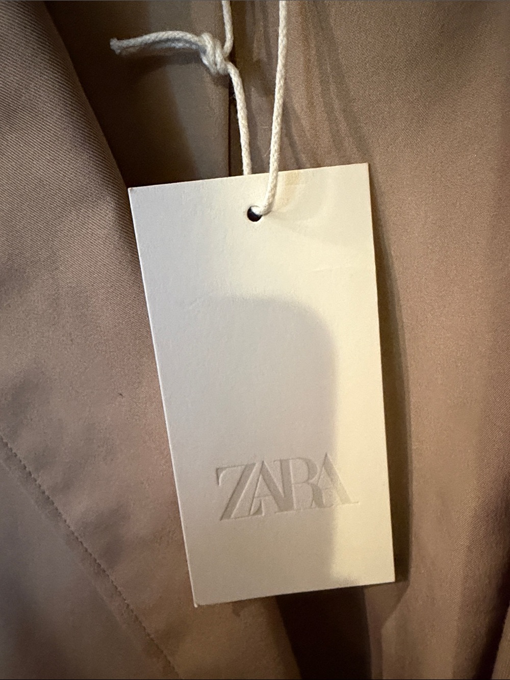 Zara Short Trench with Rolled Sleeves - Picture 9 of 11